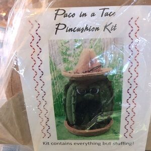 NEW Paco in a Taco Pincushion Kit - Green